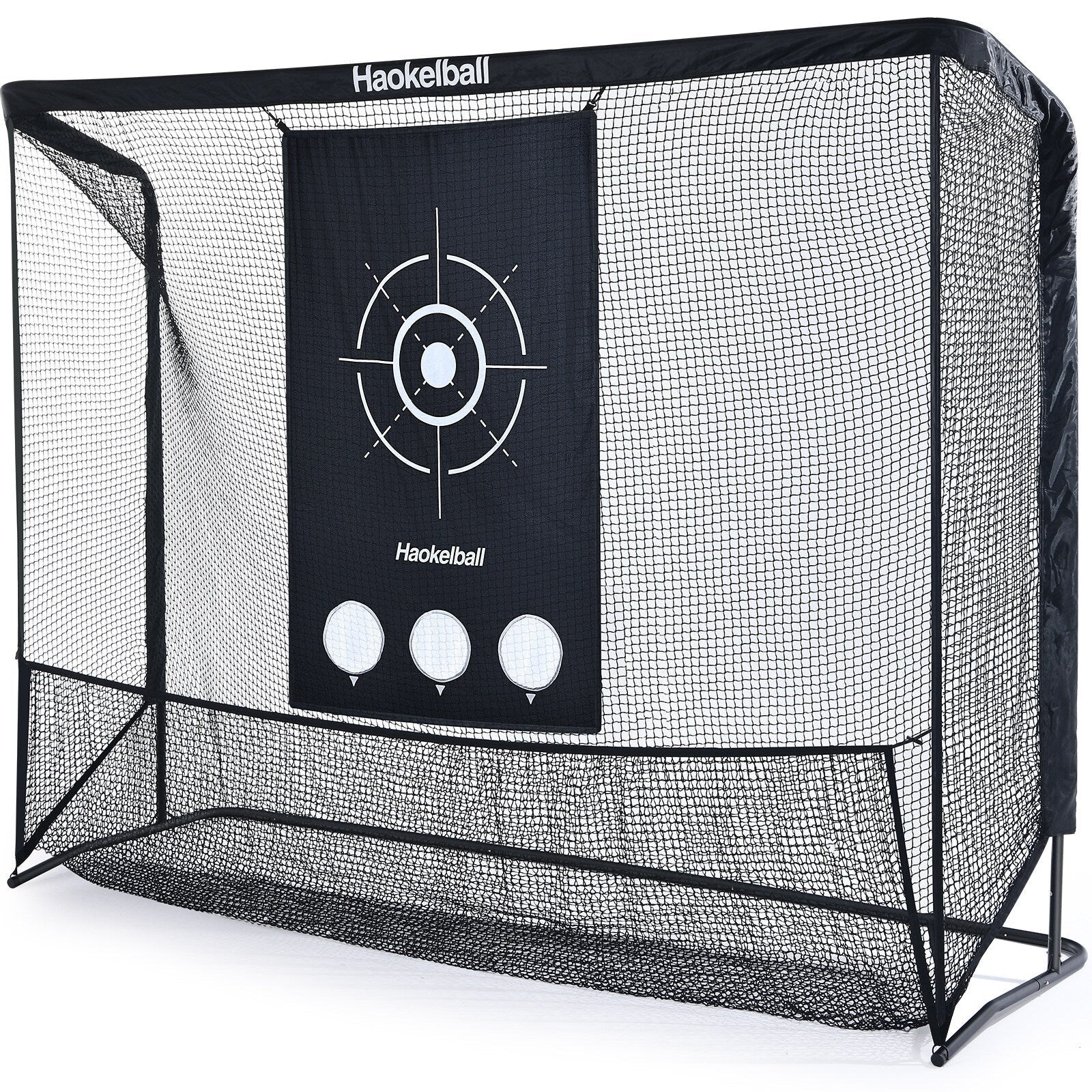 Haokelball Golf Net 10x7.5ft Golf Practice Net with Target Cloth Heavy Duty Golf Hitting Net