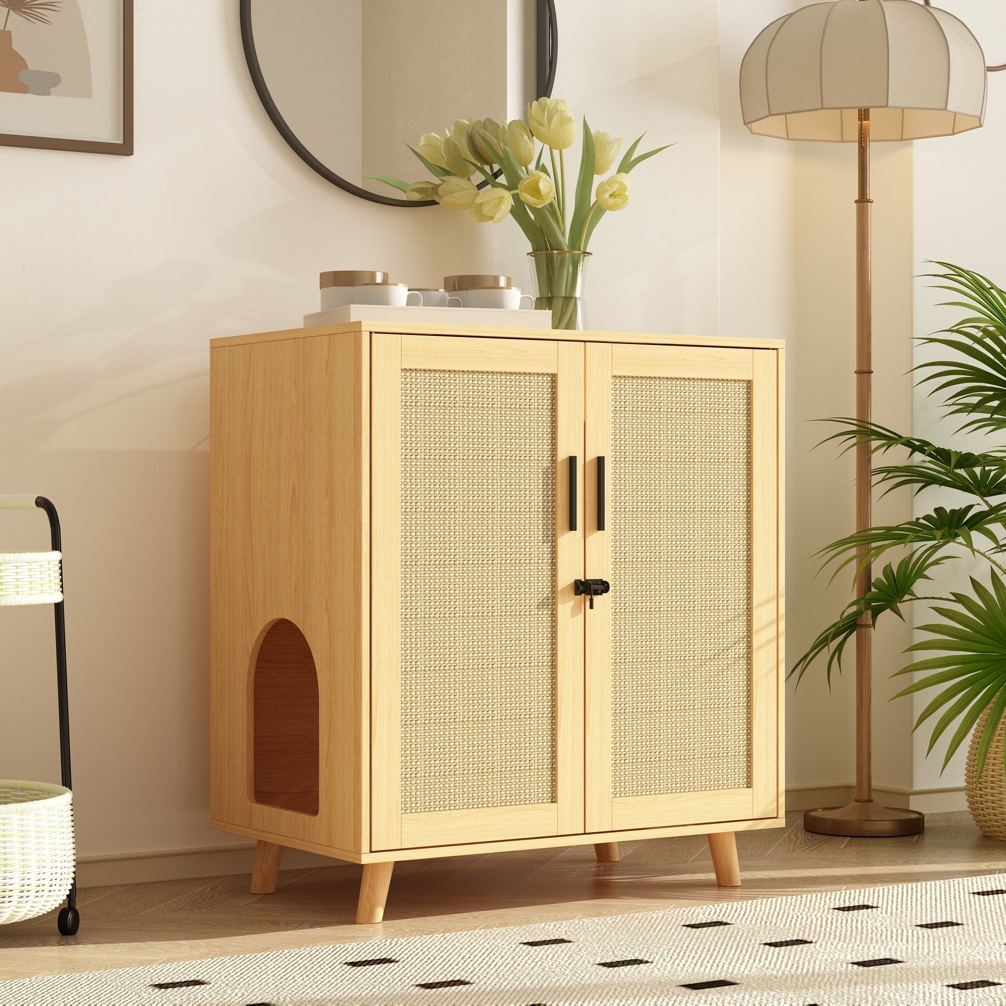 Litter Box Enclosure Cat Litter Box Furniture End Table Sofa Tbale