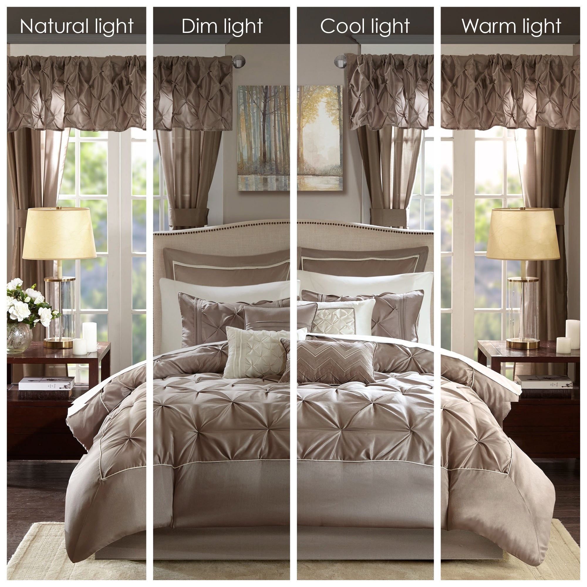 Madison Park Essentials Loretta 24-Piece Room in a Bag with Window Panels and Sheet Set