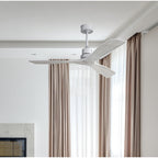 52 inch Modern Solid Wood / ABS Ceiling Fan With Remote Control(No Light),6 WInd Speed,Reversible Airflow
