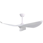 52 inch Modern Solid Wood / ABS Ceiling Fan With Remote Control(No Light),6 WInd Speed,Reversible Airflow