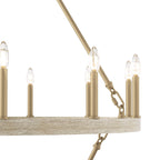 Acroma 20-light Modern Farmhouse 40In Round Wagon Wheel Chandelier with UL