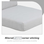 Aoodor Patio High Back Chair Cushions Set of 4, 46x21x4 Inches(Only Cushions)