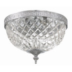 Crystorama 2 Light Crystal Flush Mount - 10W x 8H x 10D