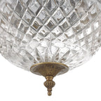 Crystorama 2 Light Crystal Flush Mount - 10W x 8H x 10D