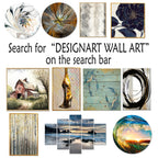 Designart Collaged Spiral Abstract Modern Wall Mirror