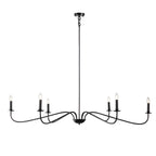 6-Light Classic French Minialist Chandelier with Candle-Style Lighting