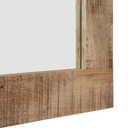 Carina Rustic Natural Solid Wood Wall Mirror by Furniture of America