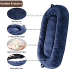 Large Dog Bed Washable Human Size Bed with Removable Cover