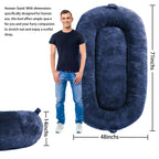Large Dog Bed Washable Human Size Bed with Removable Cover