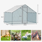 Large Metal Chicken Coop Walk-in Poultry Cage
