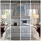 Madison Park Essentials Loretta 24-Piece Room in a Bag with Window Panels and Sheet Set