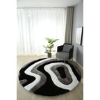 Mateos Shag Abstract Designed Area Rug
