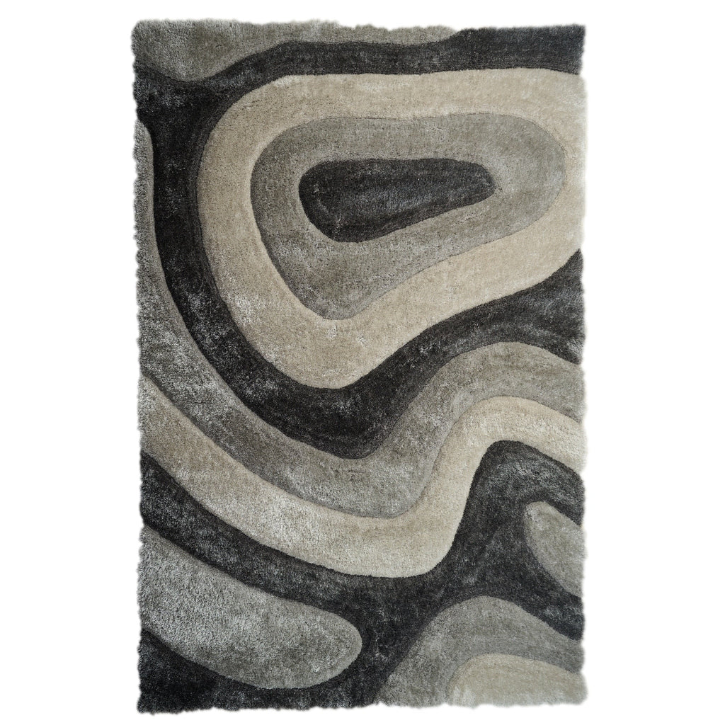 Mateos Shag Abstract Designed Area Rug