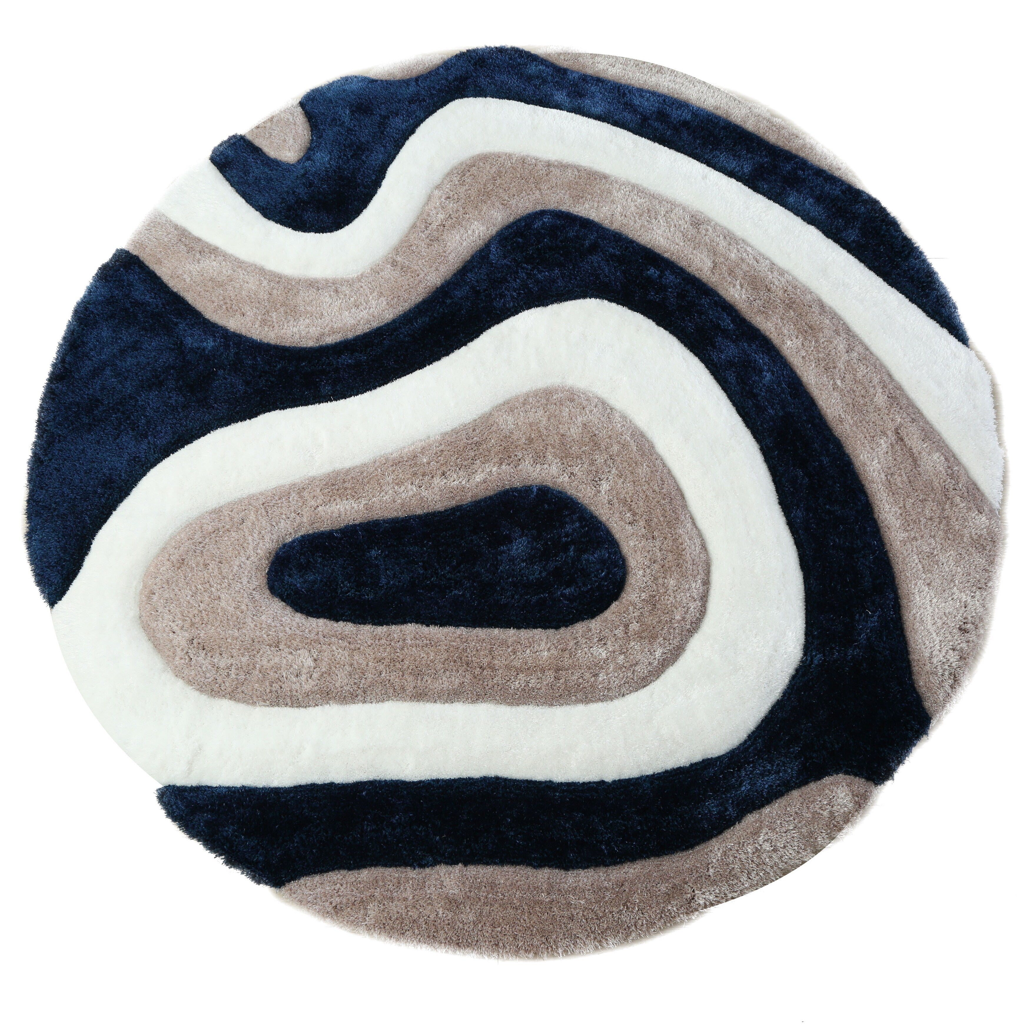 Mateos Shag Abstract Designed Area Rug