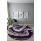 Mateos Shag Abstract Designed Area Rug