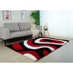 Mateos Shag Abstract Designed Area Rug