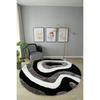 Mateos Shag Abstract Designed Area Rug