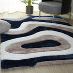 Mateos Shag Abstract Designed Area Rug