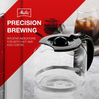 Melitta Aroma Tocco Plus 12-cup Hot and Iced Drip Coffee Maker with Glass Carafe and Touch Control Display