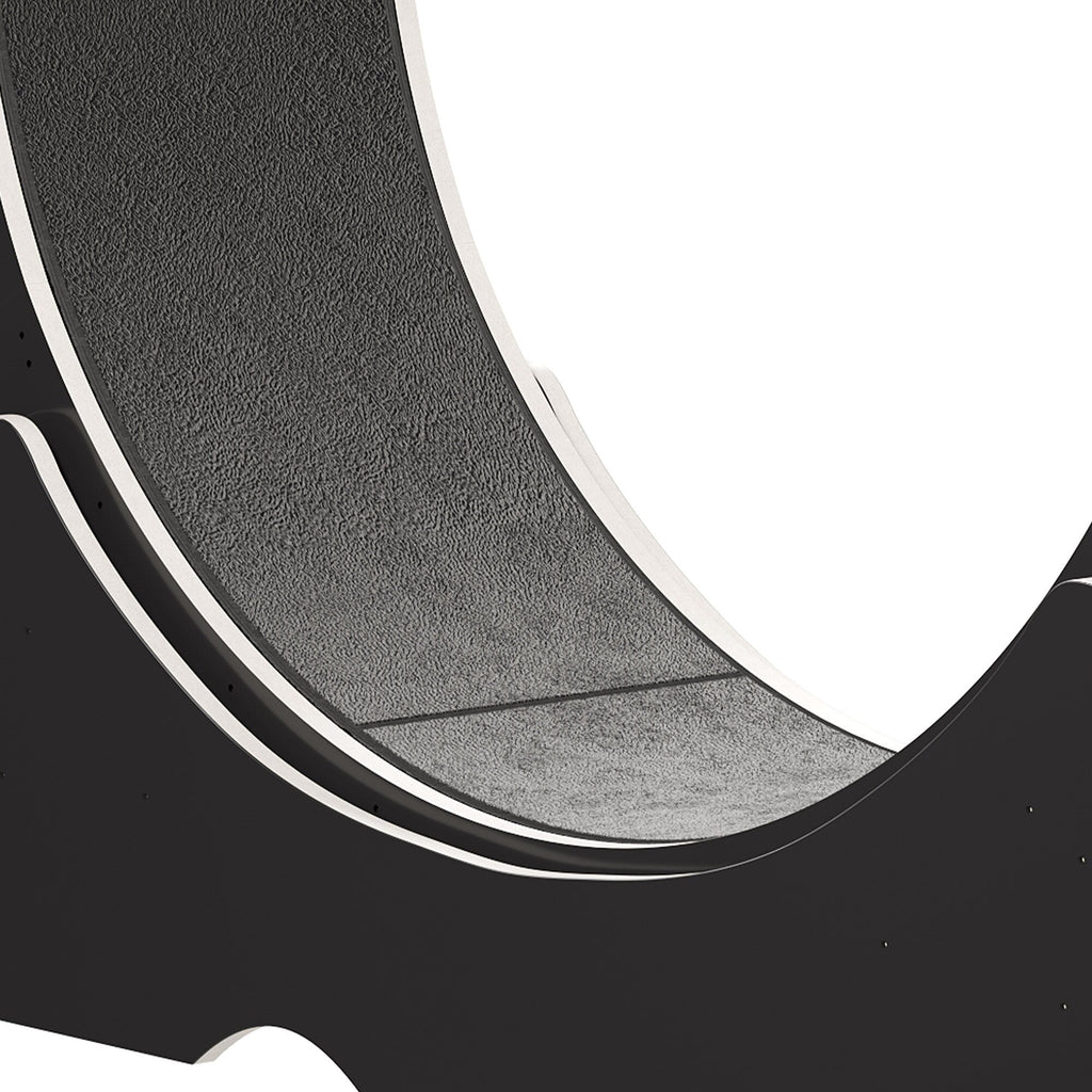 Moasis 43.3 inch Wood Large Cat Treadmill Exercise Running Wheel with Carpeted Runway