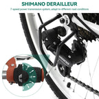 Moasis24/ 26 7-speed Cruiser Bike Adjustable Step Through Bike Commute Bike Bicycle