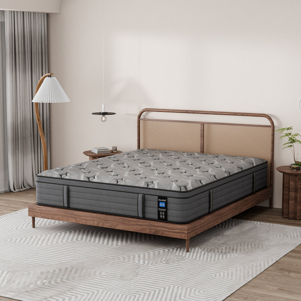 Modland 14-inch Hybrid Medium Euro Top Mattress, Pocket Spring Mattress in a Box