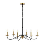 34.75 6-Light Iron LED Chandelier, by JONATHAN Y