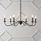 34.75 6-Light Iron LED Chandelier, by JONATHAN Y