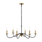 34.75 6-Light Iron LED Chandelier, by JONATHAN Y
