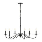 34.75 6-Light Iron LED Chandelier, by JONATHAN Y