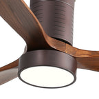 Sofucor 52 Inch Flush Mount Ceiling Fan with Remote, Reversible Motor,Integrated Light Optional