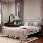 Alazyhome Simple Vintage Metal Platform Bed Frame, Easy-Assembly